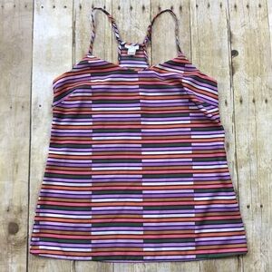 J. Crew Striped Racerback Tank